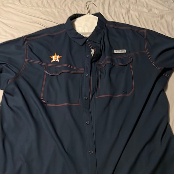 Houston Astros Pfg Columbia Button 